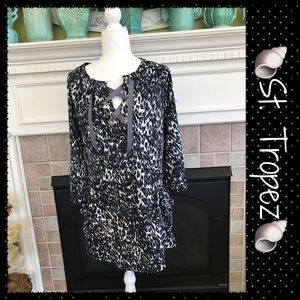 St. Tropez tunic dress or top, size M